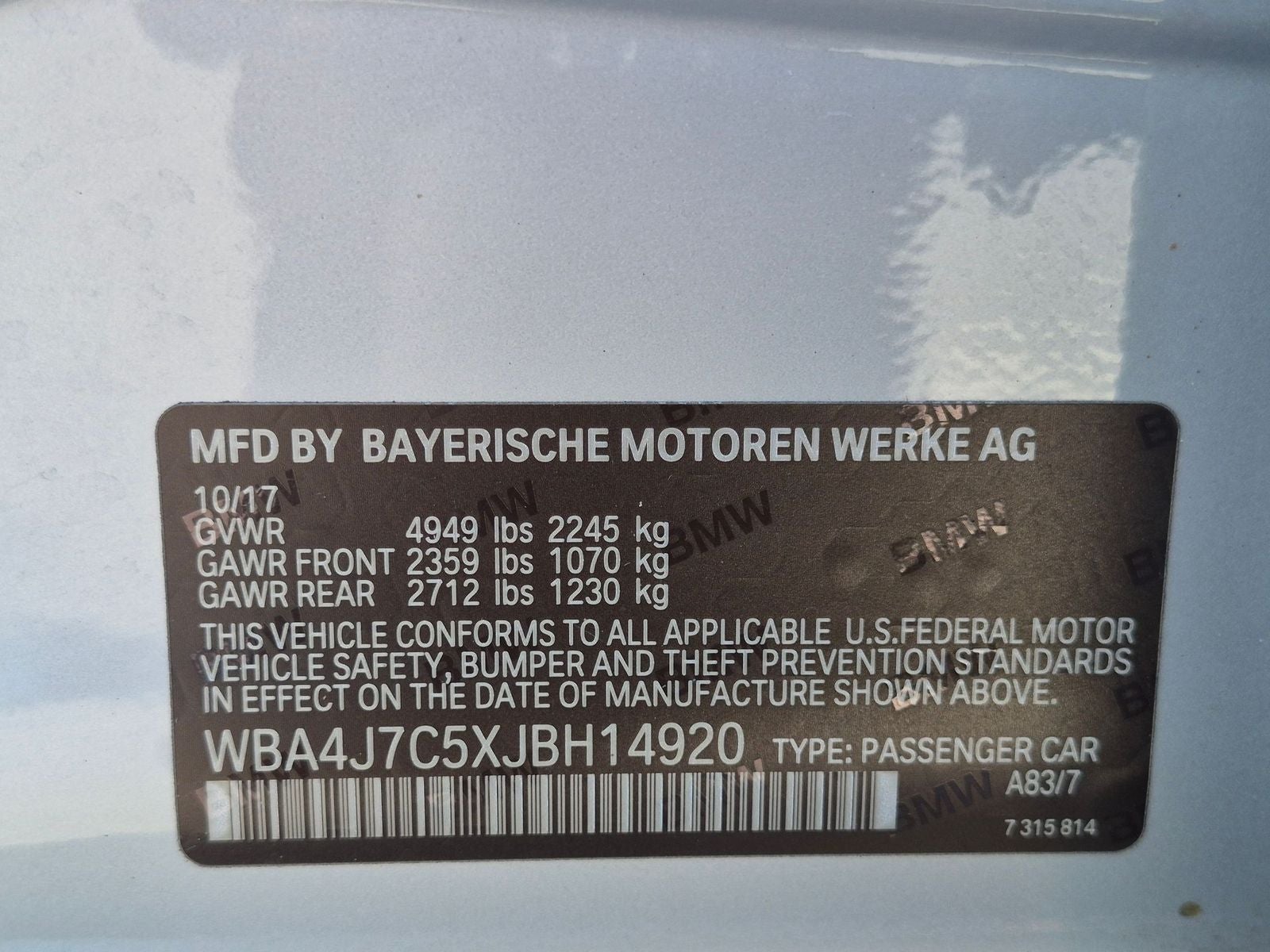 2018 BMW 4 Series 440i xDrive Gran Coupe
