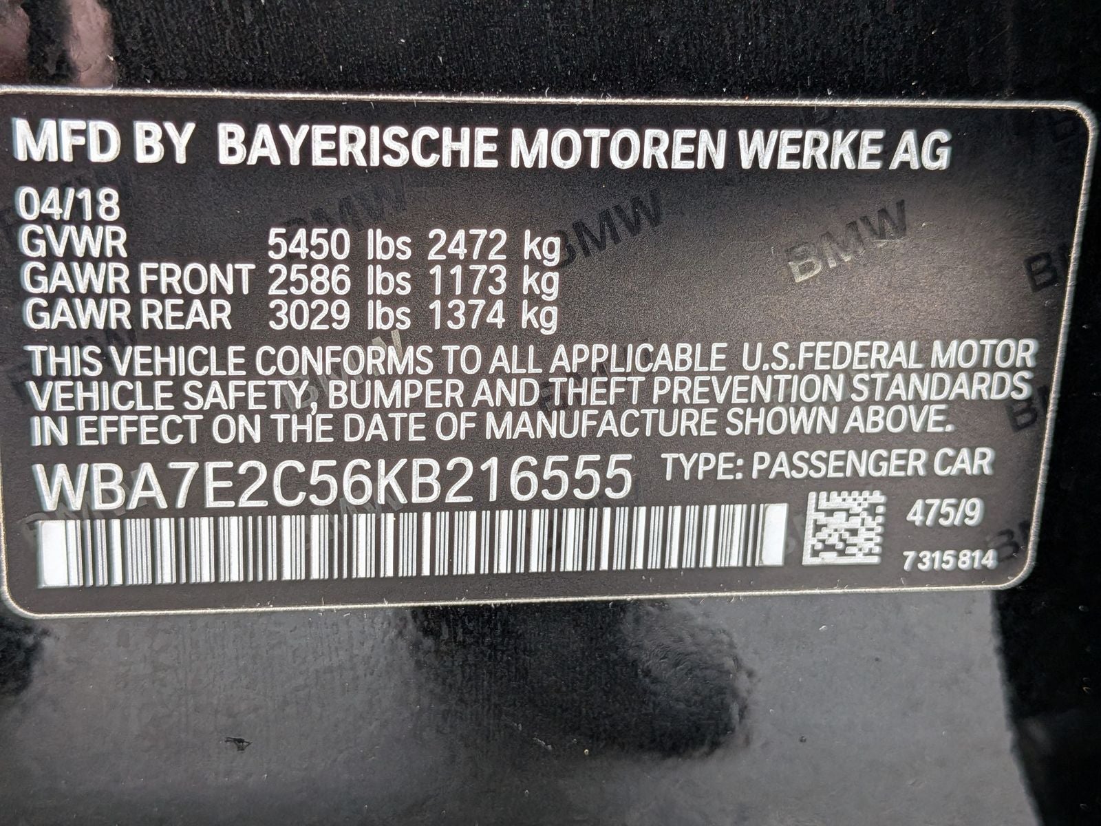 2019 BMW 7 Series 740i