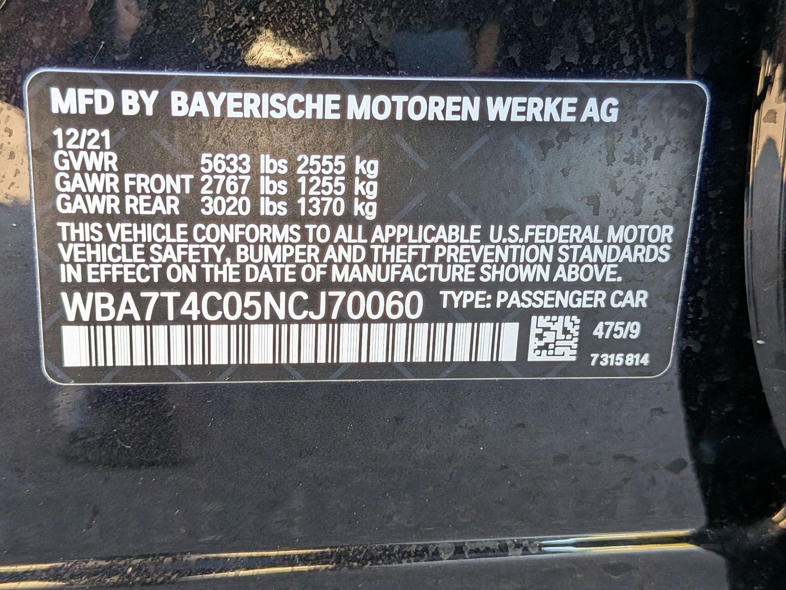 2022 BMW 7 Series 740i xDrive