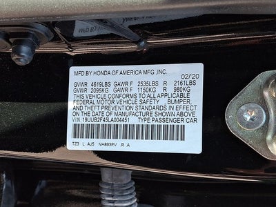 2020 Acura TLX 3.5L Technology Pkg