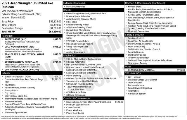 2021 Jeep Wrangler Unlimited Rubicon 4xe
