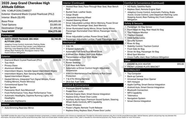 2020 Jeep Grand Cherokee High Altitude