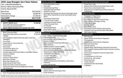 2025 Jeep Wrangler Sahara 4xe