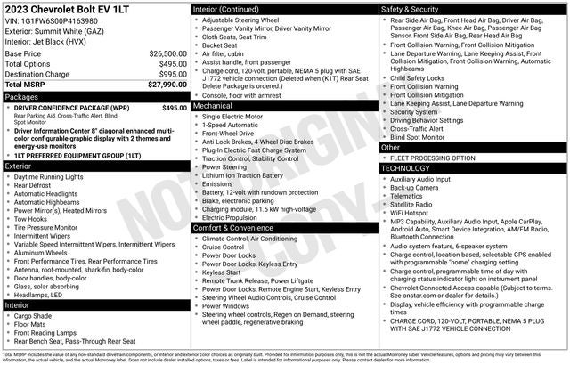 2023 Chevrolet Bolt EV 1LT