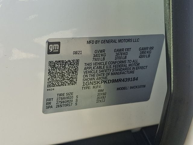 2021 Chevrolet Tahoe Z71