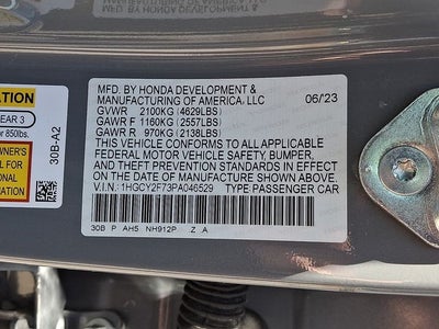 2023 Honda Accord Hybrid Sport-L