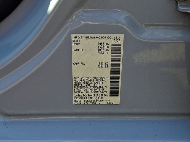 2023 Nissan Altima 2.5 SR