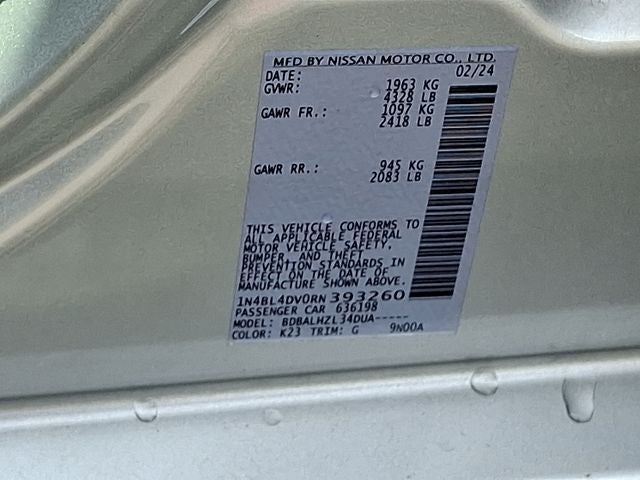 2024 Nissan Altima 2.5 SV