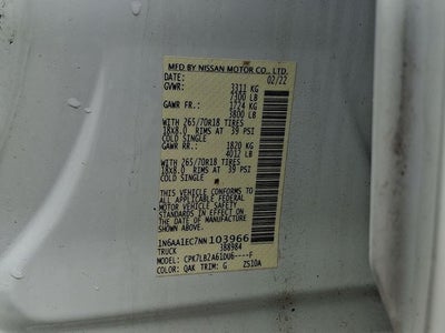 2022 Nissan Titan SV