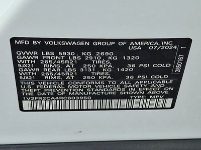 2024 Volkswagen Atlas 2.0T SEL Premium R-Line