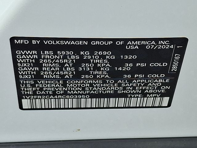 2024 Volkswagen Atlas 2.0T SEL Premium R-Line