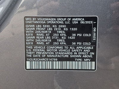 2024 Volkswagen Atlas 2.0T SE