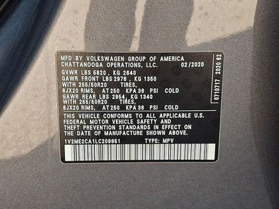 2020 Volkswagen Atlas Cross Sport 3.6L V6 SEL 4Motion