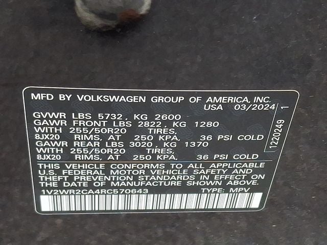 2024 Volkswagen Atlas 2.0T SE w/Technology