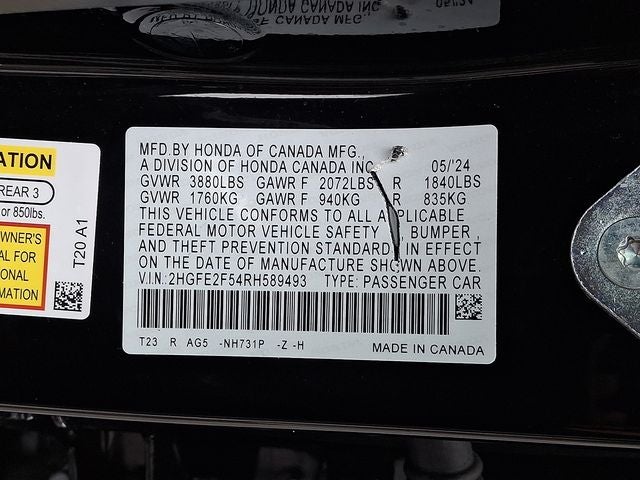 2024 Honda Civic Sport