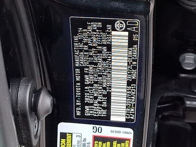 2015 Toyota Corolla LE Plus