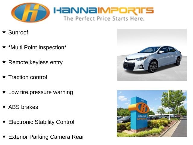 2016 Toyota Corolla S