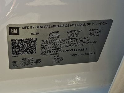 2019 Chevrolet Silverado 1500 LT Trail Boss