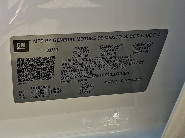 2019 Chevrolet Silverado 1500 LT Trail Boss