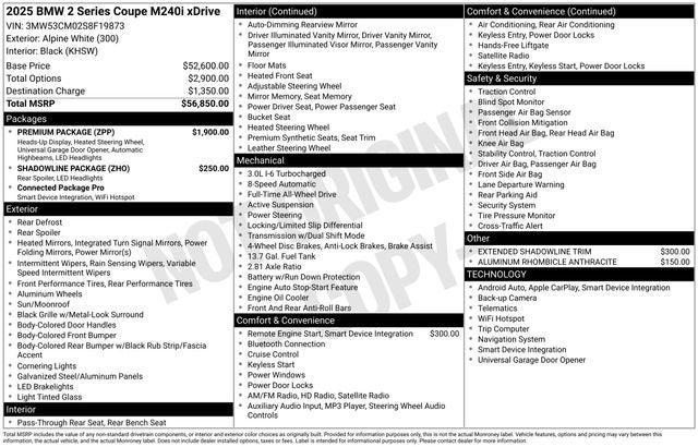 2025 BMW 2 Series M240i