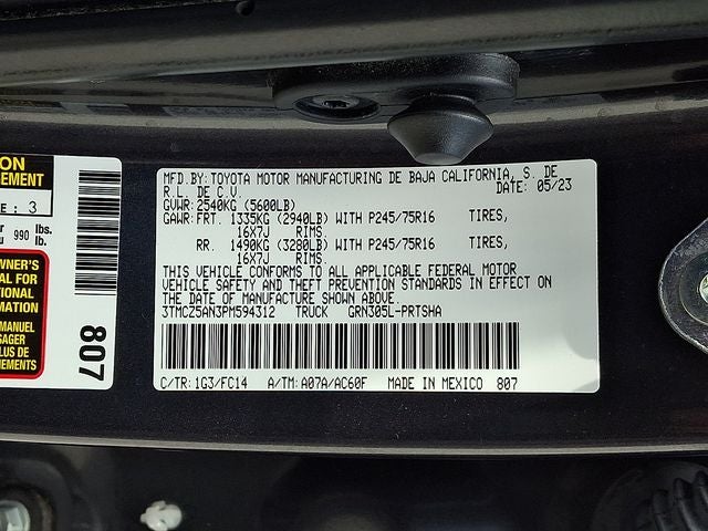 2023 Toyota Tacoma SR5 V6