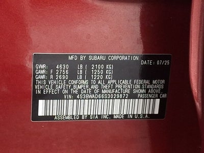 2025 Subaru Legacy Premium