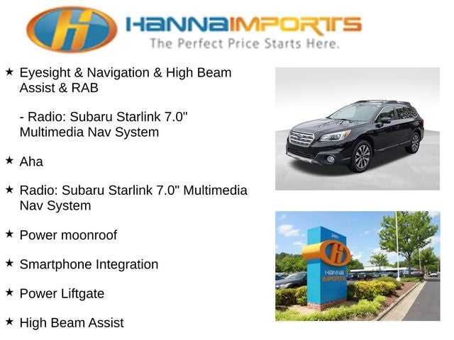 2017 Subaru Outback 3.6R Limited