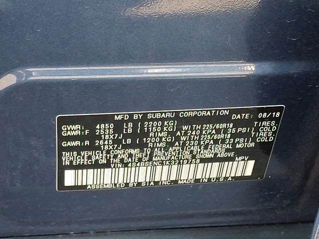2019 Subaru Outback 3.6R Limited