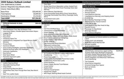 2020 Subaru Outback Limited