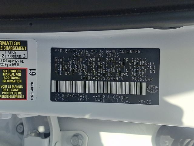 2025 Toyota Camry LE