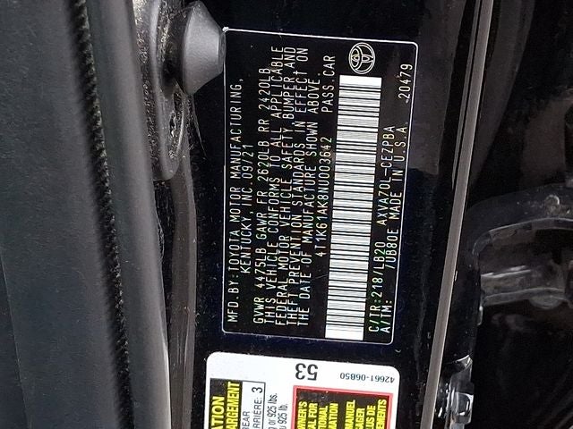 2022 Toyota Camry XSE