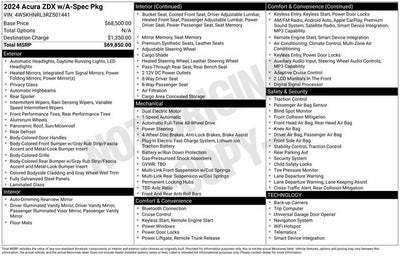 2024 Acura ZDX Base w/A-Spec Pkg