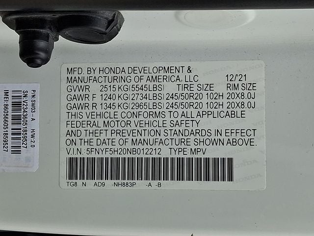 2022 Honda Pilot Special Edition