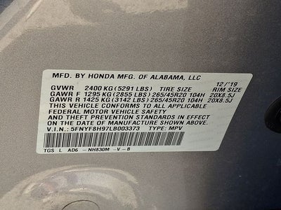 2020 Honda Passport Touring