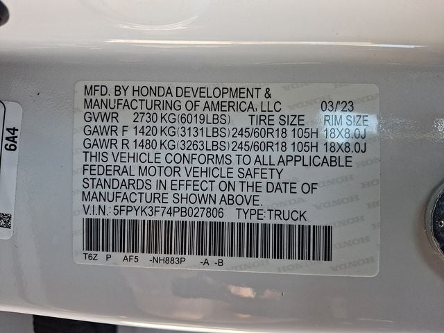 2023 Honda Ridgeline RTL-E