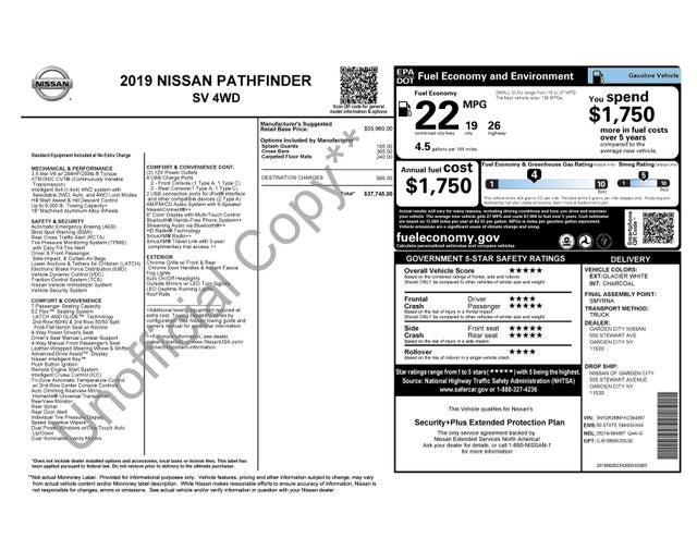 2019 Nissan Pathfinder SV
