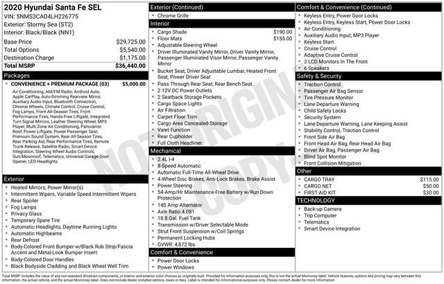 2020 Hyundai Santa Fe SEL