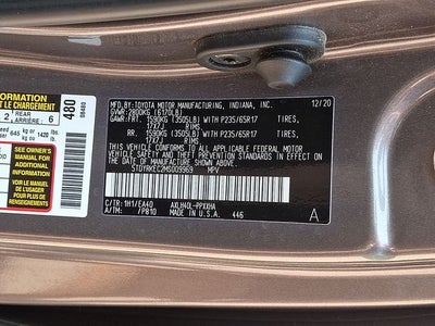 2021 Toyota Sienna XLE 8 Passenger
