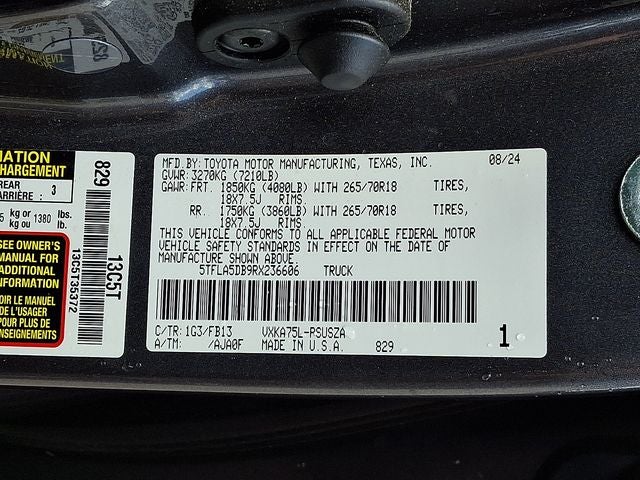 2024 Toyota Tundra SR5