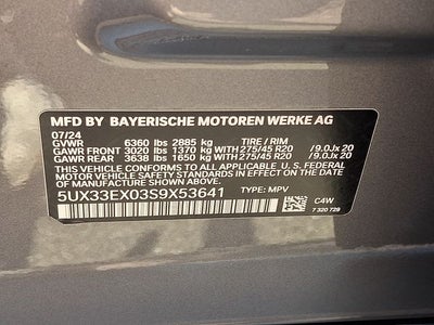 2025 BMW X6 xDrive40i