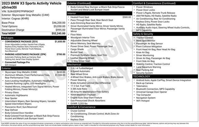 2023 BMW X3 sDrive30i