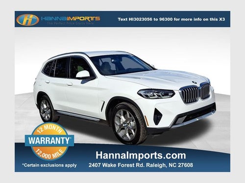 2022 BMW X3 xDrive30i