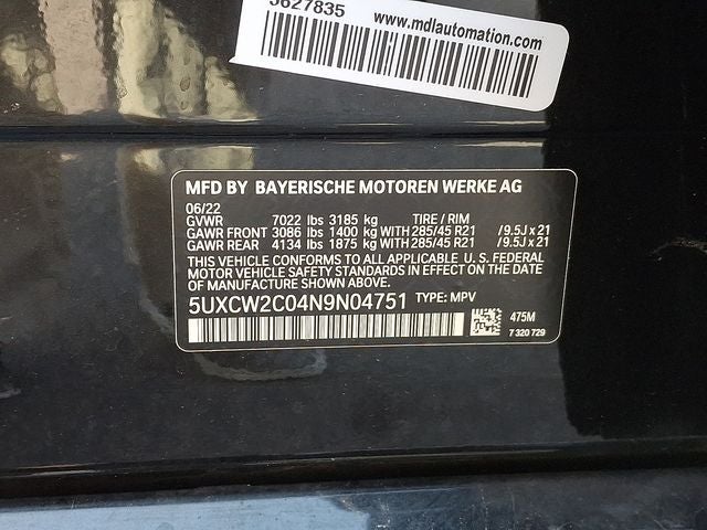 2022 BMW X7 xDrive40i
