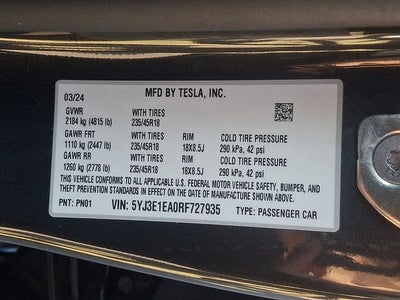 2024 Tesla Model 3 Base