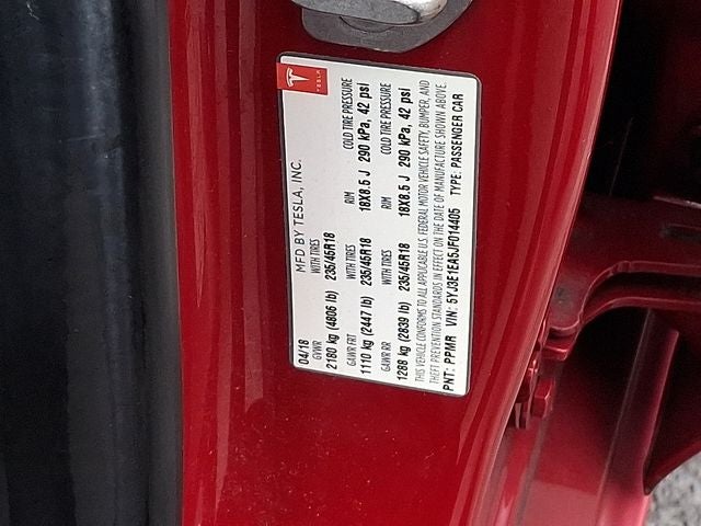 2018 Tesla Model 3 Long Range