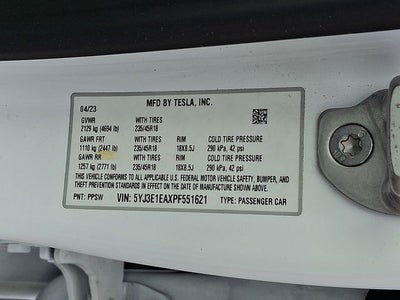 2023 Tesla Model 3 Base