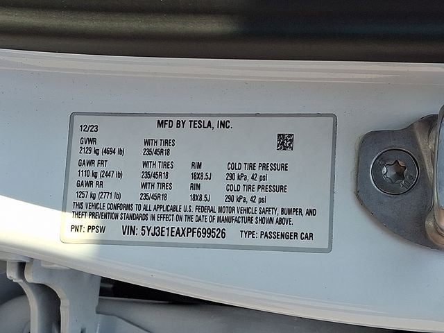 2023 Tesla Model 3 Base