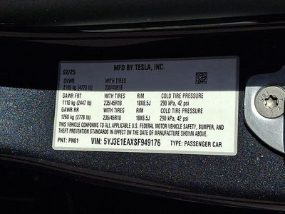 2025 Tesla Model 3 Long Range