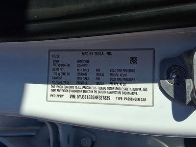 2022 Tesla Model 3 Long Range