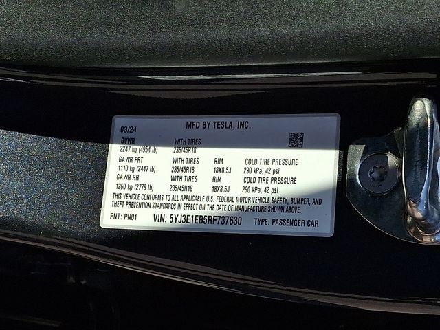 2024 Tesla Model 3 Long Range